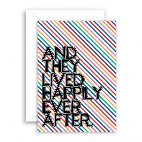 And They Lived Happily Ever After New Home Card