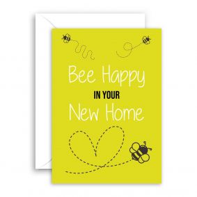 Bee Happy New Home Card