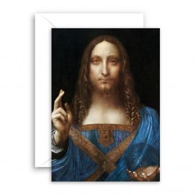 Leonardo Da Vinci Salvator Mundi Greeting Card