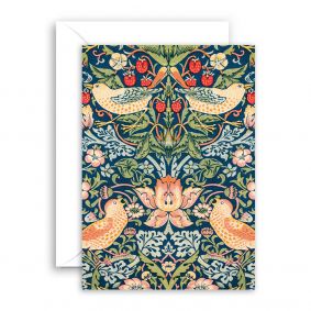 William Morris Strawberry Thief Greeting Card