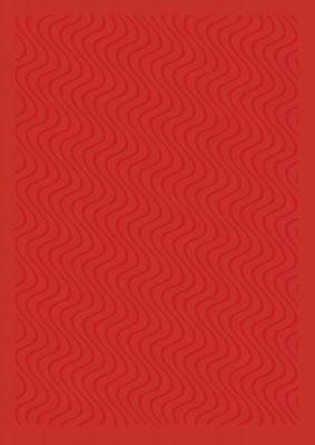 An unframed print of abstract line illusion red graphical in red