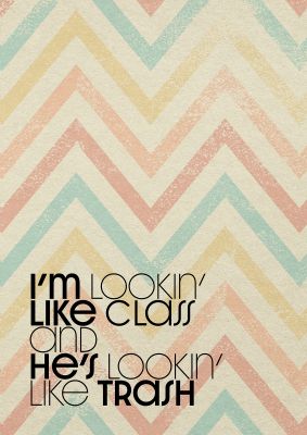 An unframed print of im looking like glass lyrics music in typography in beige and multicolour accent colour