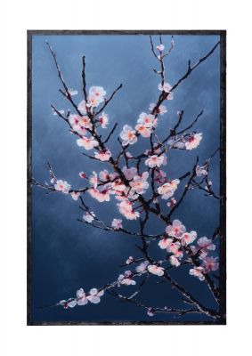 Ethereal Pink Cherry Blossoms in Twilight