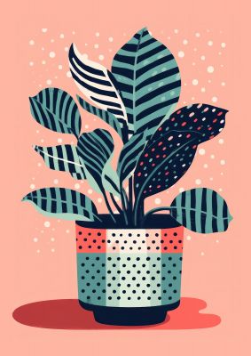 Zebra Zeal Lichtenstein-Inspired Plant