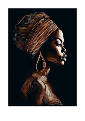 African Womans Rich Textured Form