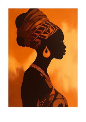 African Queen in Regal Contrast