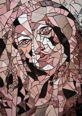Feminine Mystique in Blush Mosaic