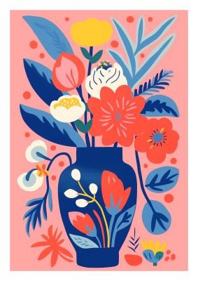 Colorful Bold-Shaped Flower Vase