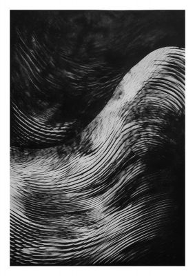 Monochrome Risograph with Textured Allure