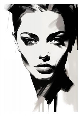 Simple and Elegant Abstract Portrait