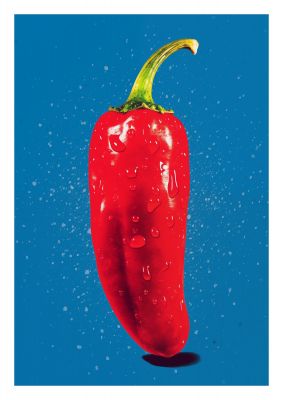 Fiery Essence Red Chili Risograph