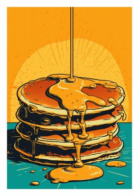 Pancakes with Memphis Design Twist