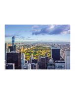 An unframed print of central park new york travel photograph in blue and green accent colour