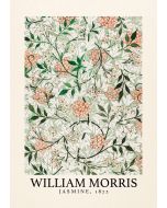 An unframed print of william morris jasmine 1872 a famous paintings illustration in green and beige accent colour