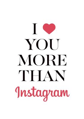 An unframed print of i heart you more in typography in white and red accent colour