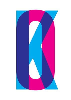 An unframed print of ok graphical illustration in multicolour and white accent colour