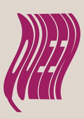 An unframed print of queen wave quote in typography in pink and purple accent colour