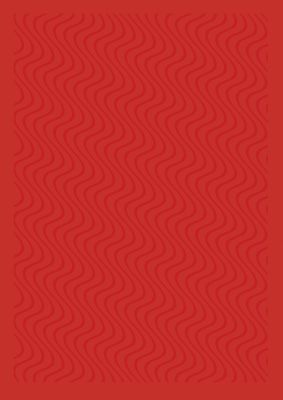 An unframed print of abstract line illusion red graphical in red