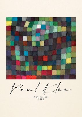 An unframed print of paul klee may picture 1925 a famous paintings illustration in multicolour and beige accent colour