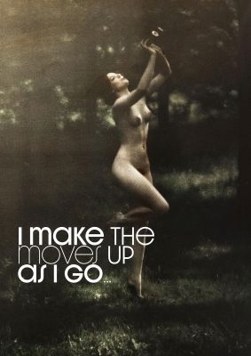 An unframed print of i make the moves up as i go dancing music photograph in multicolour and black accent colour