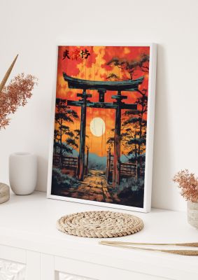 Sacred Passage Through Torii Gate