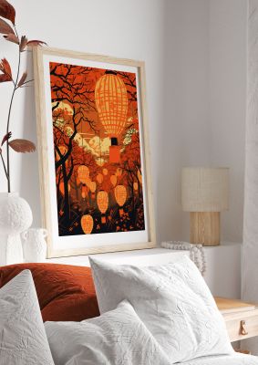 Breathtaking Lantern Festival Risograph
