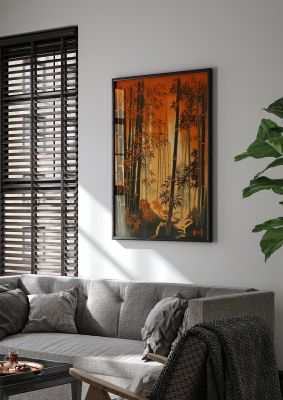Majestic Bamboo Stalks Lithograph