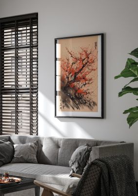 Cherry Blossoms Minimalist Print