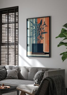 Risograph House Plant Striped Serenity