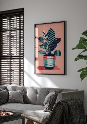 Zebra Zeal Lichtenstein-Inspired Plant