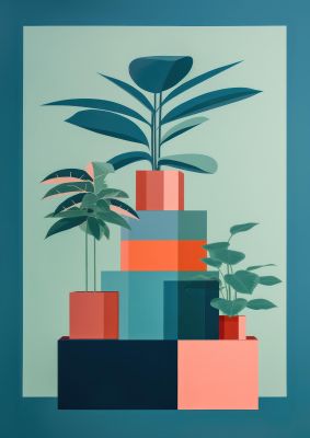 Anne Truitts Geometric Risograph Print
