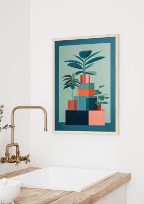 Anne Truitts Geometric Risograph Print