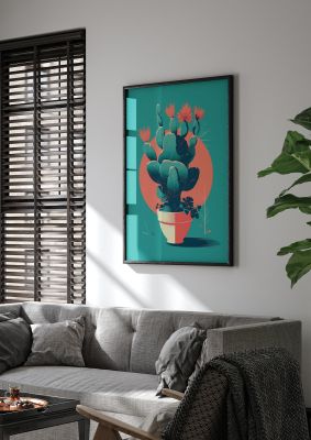 Matissean Mirage Cactus in 2D