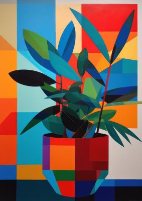 Ellsworth Kelly-Inspired House Plant
