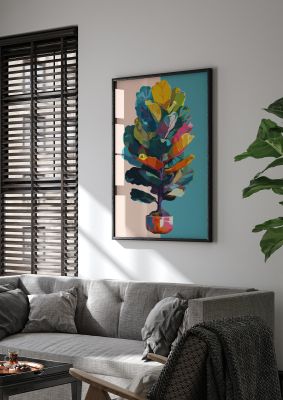 Vibrant Pop Art Fiddle Leaf Fig