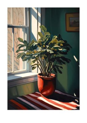 Vibrant Urban View from Windowsill