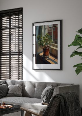 Sun-Kissed Flowering Plant Shadows