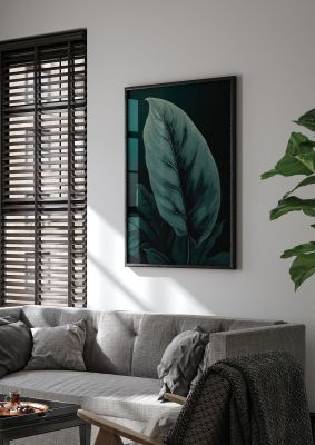 Peace Lily Leaf in Minimalist Style