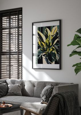 Lichtenstein Inspired Peace Lily Lines