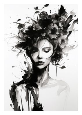 Bold Black Contours of Feminine Allure