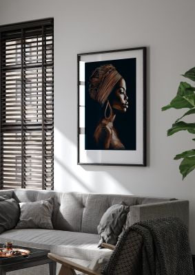 African Womans Rich Textured Form