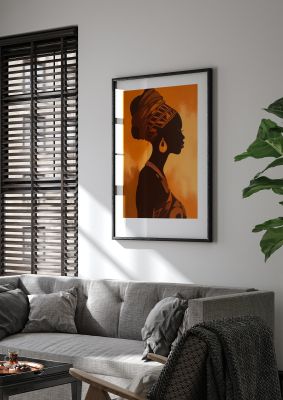 African Queen in Regal Contrast