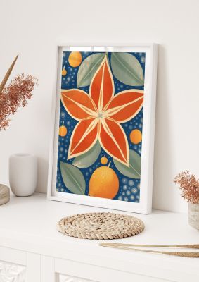 Starfruit Woodblock Artwork