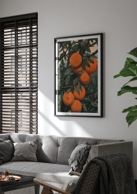 Orange Essence Revealed in Woodblock