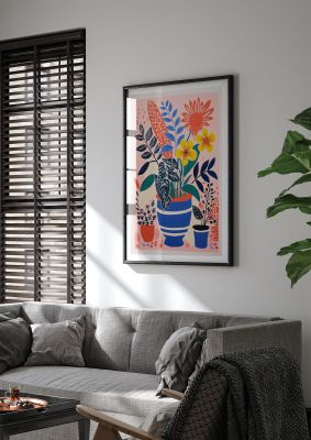 Vibrant Vase with Array of Flowers