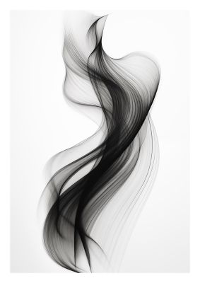 Abstract Organic Shapes in Monochrome