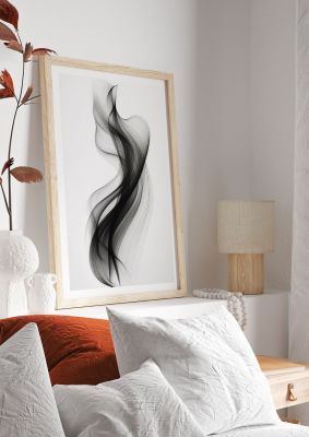Abstract Organic Shapes in Monochrome