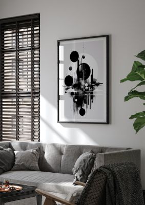 Black and White Art with Negative Space Intrigue