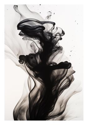 Organic Shapes in Serene Black and White