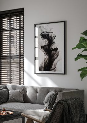 Organic Shapes in Serene Black and White